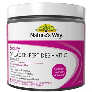 (PRE ORDER) Nature's Way Beauty Collagen Peptides + Vit C 45 Gummies shelf life 2yrs